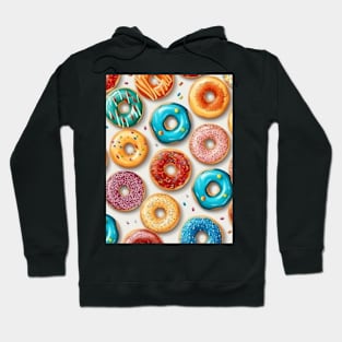 Donuts Pattern Hoodie